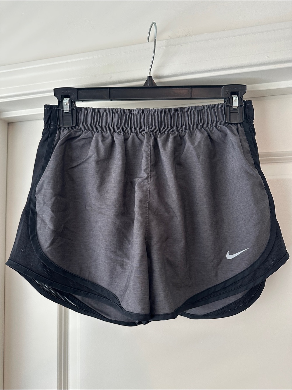 Nike Women’s Gray Athletic Shorts with Black Trim